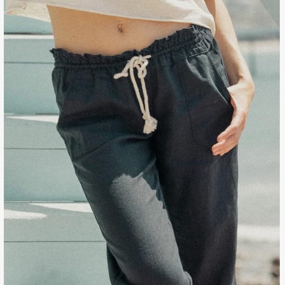 NWT Roxy Oceanside Linen Pants Size XL - Picture 1 of 10